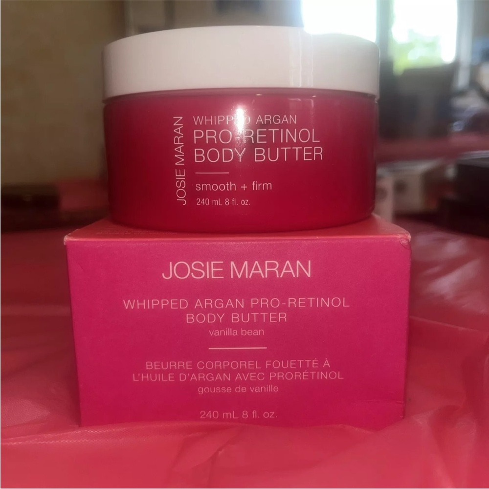 JOSIE MARAN WHIPPED ARGAN PRO RETINOL PINK ALGAE BODY BUTTER VANILLA 8 oz SEALED